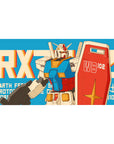 Retro RX-78 Gundam anime desk pad 40x20 inches with bold RX-78 lettering, shield and beam rifle.