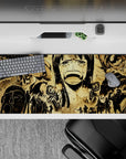 36x16 inches desk pad with Nico Robin's iconic plea from Enies Lobby, highlighting the Straw Hat Pirates' resolve to rescue her in a dramatic design.