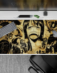 40x20 inches desk pad with Nico Robin from One Piece, capturing her emotional plea and the Straw Hat Pirates' unwavering resolve in a powerful design.