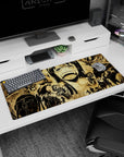 Artistic 36x16 inches desk pad with Nico Robin from One Piece, capturing the powerful Enies Lobby moment of the Straw Hat Pirates' commitment to their comrade.