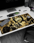 Large 40x20 inches desk pad featuring Nico Robin's emotional moment from Enies Lobby, showcasing the Straw Hat Pirates' determination and loyalty.