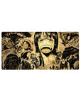 Mouse pad featuring Nico Robin's emotional plea from One Piece, 32x16 inches, with Luffy and the Straw Hat Pirates standing determined to rescue her.