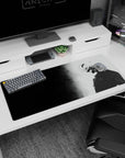 Intense artwork on 36x16 desk pad captures the essence of Kaneki’s duality with sharp, minimalist precision
