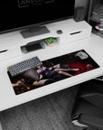 Small but impactful 32x12 mouse pad showcases Albedo's grace with striking and detailed artistry