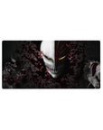 Mouse pad featuring Ichigo Kurosaki, 32x16 inches, with Hollow mask, Vasto Lorde form, and destruction for an intense vibe.