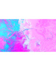Desk pad featuring a pink liquid design with swirling hues of pink, purple, and turquoise, 40x20 inches, perfect for adding playful energy and artistic flair to your workspace.