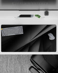 32x16 inches mouse pad with overlapping monochrome shapes, adding sleek sophistication and modern elegance to your workspace.