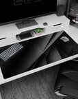 Large 40x20 inches desk pad with abstract geometric patterns in monochrome tones, ideal for adding minimalist elegance and edgy visual dynamics to your workspace.