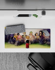 28x12 inches mouse pad with Luffy and the Straw Hat Pirates from One Piece, celebrating their strong bond and friendship in an inspiring design.