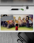 32x16 inches mouse pad with Luffy and the Straw Hat Pirates from One Piece, celebrating their strong connection with a heartwarming design.