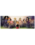 Compact 32x12 inches mouse pad featuring Luffy and the Straw Hat Pirates from One Piece, capturing their strong bond and friendship in a dynamic design.