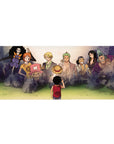 Desk pad featuring Luffy and his crew from One Piece, 36x16 inches, showcasing their unbreakable bond of strength, love, and loyalty.
