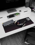 Alita: Battle Angel anime girl mouse pad 32x12 inches, ready-to-strike pose with blade and cool shadows.