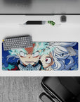 32x12 inches mouse pad featuring Midoriya’s intense surge of power with Eri’s help, perfect for My Hero Academia fans.