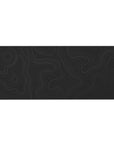 Shadow topography desk pad featuring soft, flowing topographic lines on a deep grey background, 36x16 inches, perfect for adding sleek, minimalist style to your desk.