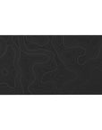 Desk pad featuring sleek, flowing lines mimicking topographic maps against a deep grey background, 40x20 inches, perfect for adding minimalist sophistication to your workspace.