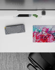 Small-sized 14x10 desk mat with Zero Two design adds vibrant Darling in the Franxx energy to any desk