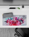 Compact 28x12 desk mat highlights Zero Two's allure and energy for immersive Darling in the Franxx vibes