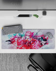 Playful yet bold 32x12 desk mat features Zero Two's dynamic energy with intricate artistic details