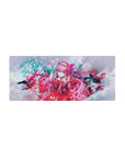 Streamlined Zero Two desk mat 28x12 featuring artistic strokes for bold workspace flair