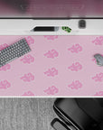 40x20 inches desk pad with Akatsuki clouds in a soft pink design, offering a playful yet dangerous vibe for Naruto fans.