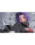 Konan Akatsuki desk pad 40x20 featuring piercing purple hair and origami abilities for Naruto fans