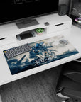 32x16 inches Witch from Mercury mouse pad showing Suletta Mercury and Miorine under Gundam Aerial.