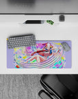 28x12 inches mouse pad with Uta from One Piece, exuding vibrant musical energy and colorful lights in a rhythmic, dynamic design.