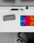 14x10 inches mouse pad with bold cosmic color explosions, bringing vibrant hues and inspiration to your workspace.