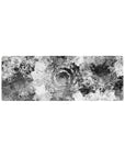 Compact 32x12 inches mouse pad featuring swirling monochrome liquid waves, perfect for adding a mesmerizing, artistic touch to smaller desks.