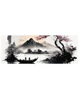 Compact Serenity Blossom desk mat 32x12 with cherry blossom theme for stylish and sleek desk decor