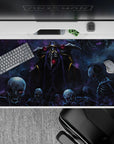 Intense 40x20 desk pad showcases Ainz Ooal Gown's undead army for fans of gripping Overlord aesthetics