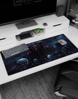 Ainz Ooal Gown artwork on 36x16 mouse pad captures the intensity of Overlord's dark and skeletal theme