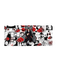 Mouse pad featuring Itachi Uchiha, 28x12 inches, with his Sharingan and the emotional weight of his decisions in Naruto.