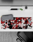 Persona 5 Royal mouse pad, 32x12 inches, features Joker, Kasumi, Futaba, Makoto, Sojiro in a vibrant, energetic design.