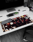 Elite Akatsuki group artwork on 36x16 desk pad ideal for fans of Naruto's most notorious villains