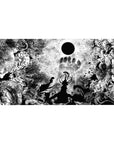 Desk pad featuring the haunting Eclipse scene from Berserk, 40x20 inches, with the Black Sun emerging from nightmarish demons, capturing the raw intensity of the iconic moment.