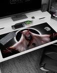 Large 40x20 inches desk pad with Kaguya Ōtsutsuki, her ethereal form and celestial halo embodying the cosmic balance from Naruto.