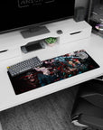 Small but impactful 32x12 mouse pad showcases Ainz Ooal Gown's fearsome energy with striking details