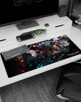 Ainz Ooal Gown artwork on 36x16 mouse pad captures the intensity of Overlord's iconic characters in action