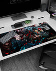 Fearsome Overlord design on 40x20 mouse pad perfect for bringing dark anime vibes to your workspace