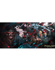 Overlord mouse pad 36x16 with Ainz Ooal Gown and allies for immersive anime-themed decor and gaming setups