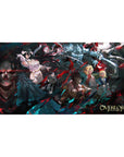 Overlord mouse pad 40x20 featuring Ainz Ooal Gown and allies for bold anime-inspired desk aesthetics