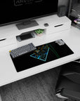 28x12 inches Gundam Wing mouse pad showing XXXG-00W0 Wing Gundam Zero cutting through a black void.