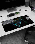 32x16 inches anime mouse pad showing Gundam Wing Wing Gundam Zero slicing through a black void at speed.