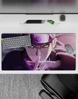 Smoky purple galaxy-glow anime mouse pad 32x16 inches, sharp highlights and warm intense vibe.