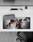 28x12 inches mouse pad with Tokyo Ghoul design, showcasing ghoul eyes, crimson splashes, and dark shadows for an intense anime-inspired look.