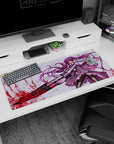 Powerful artwork on 36x16 mouse pad captures the essence of Kurome’s strength and style with cinematic flair