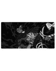 Mouse pad with Levi Ackerman, 32x16 inches, in a dramatic black-and-white manga design for a gritty, intense aesthetic.