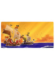 Thousand Sunny mouse pad 32x16 featuring sunset cruise for dynamic gaming or workspace energy